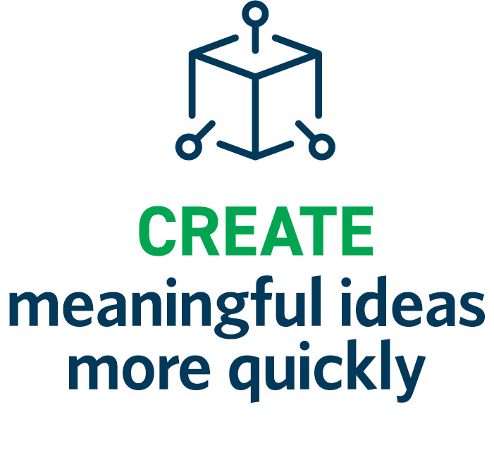 Create meaningful ideas more quickly