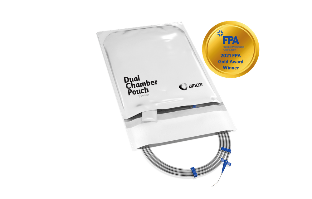 Medical device packaging - Dual Chamber Pouch