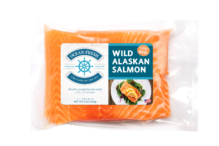 Ovenable packaging for fish