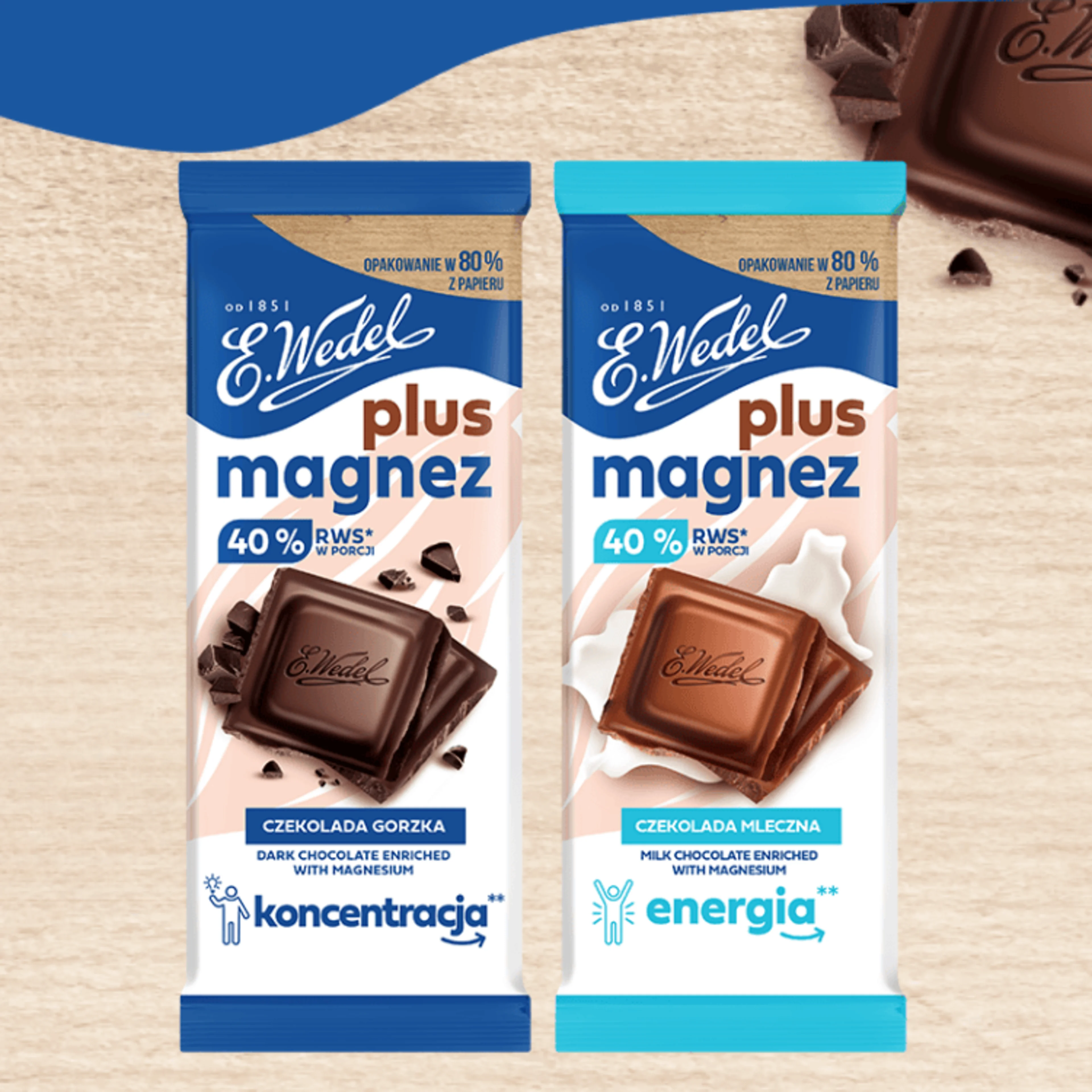 Wedel Magnesium-Enriched Treats with 80% Paper Packaging